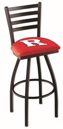 Rutgers 25" Swivel Counter Stool with Black Wrinkle Finish  