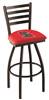 Stanford 25" Swivel Counter Stool with Black Wrinkle Finish  