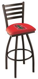 Stanford 25" Swivel Counter Stool with Black Wrinkle Finish  