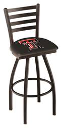 Texas Tech 25" Swivel Counter Stool with Black Wrinkle Finish  