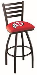 Utah 25" Swivel Counter Stool with Black Wrinkle Finish  