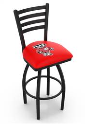 Wisconsin "Badger" 25" Swivel Counter Stool with Black Wrinkle Finish  