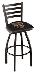 Western Michigan 25" Swivel Counter Stool with Black Wrinkle Finish  