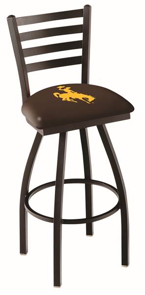 Wyoming 25" Swivel Counter Stool with Black Wrinkle Finish  