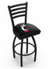 Cincinnati 30" Swivel Bar Stool with Black Wrinkle Finish  