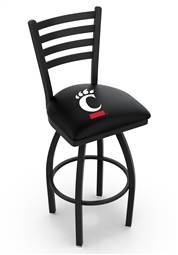 Cincinnati 30" Swivel Bar Stool with Black Wrinkle Finish  