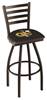 Georgia Tech 30" Swivel Bar Stool with Black Wrinkle Finish  