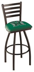 Hawaii 30" Swivel Bar Stool with Black Wrinkle Finish  