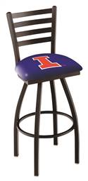 Illinois 30" Swivel Bar Stool with Black Wrinkle Finish  