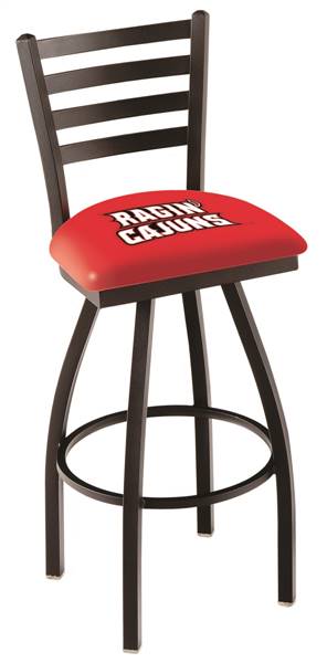 Louisiana-Lafayette 30" Swivel Bar Stool with Black Wrinkle Finish  