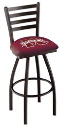 Mississippi State 30" Swivel Bar Stool with Black Wrinkle Finish  