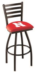 Nebraska 30" Swivel Bar Stool with Black Wrinkle Finish  