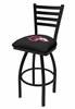 Southern Illinois 30" Swivel Bar Stool with Black Wrinkle Finish  