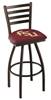 Florida State (Script) 36" Swivel Bar Stool with Black Wrinkle Finish  