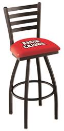 Louisiana-Lafayette 36" Swivel Bar Stool with Black Wrinkle Finish  