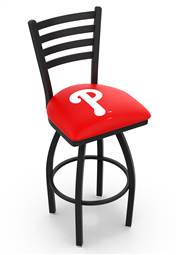 Philadelphia Phillies 36" Swivel Bar Stool with Black Wrinkle Finish  