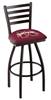 Mississippi State 36" Swivel Bar Stool with Black Wrinkle Finish  