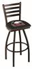 Northern Illinois 36" Swivel Bar Stool with Black Wrinkle Finish  