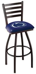 Penn State 36" Swivel Bar Stool with Black Wrinkle Finish  