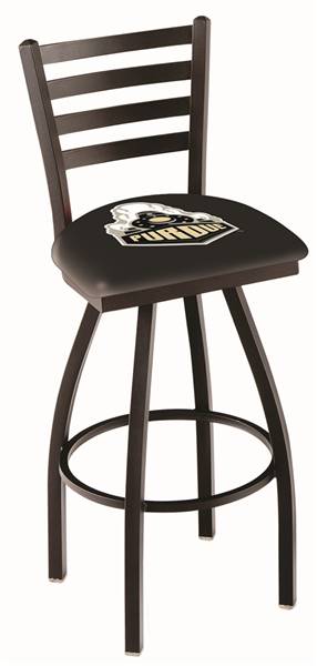 Purdue 36" Swivel Bar Stool with Black Wrinkle Finish  