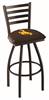 Wyoming 36" Swivel Bar Stool with Black Wrinkle Finish  