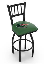 UAB 25" Swivel Counter Stool with Black Wrinkle Finish  