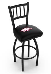 Arkansas 25" Swivel Counter Stool with Black Wrinkle Finish  