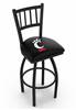 Cincinnati 25" Swivel Counter Stool with Black Wrinkle Finish  