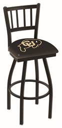 Colorado 25" Swivel Counter Stool with Black Wrinkle Finish  