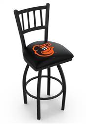 Baltimore Orioles 25" Swivel Counter Stool with Black Wrinkle Finish  