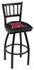 Miami (OH) 25" Swivel Counter Stool with Black Wrinkle Finish  