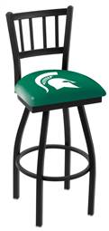 Michigan State 25" Swivel Counter Stool with Black Wrinkle Finish  