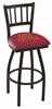 Minnesota 25" Swivel Counter Stool with Black Wrinkle Finish  