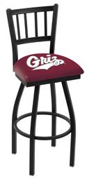 Montana 25" Swivel Counter Stool with Black Wrinkle Finish  