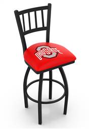 Ohio State 25" Swivel Counter Stool with Black Wrinkle Finish  