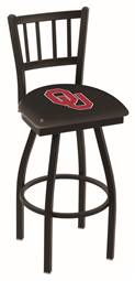 Oklahoma 25" Swivel Counter Stool with Black Wrinkle Finish  