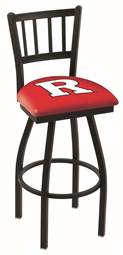 Rutgers 25" Swivel Counter Stool with Black Wrinkle Finish  