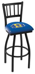 South Dakota State 25" Swivel Counter Stool with Black Wrinkle Finish  