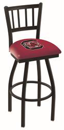 South Carolina 25" Swivel Counter Stool with Black Wrinkle Finish  