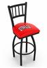 UNLV 25" Swivel Counter Stool with Black Wrinkle Finish  