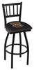 Western Michigan 25" Swivel Counter Stool with Black Wrinkle Finish  