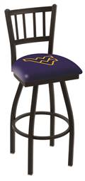 West Virginia 25" Swivel Counter Stool with Black Wrinkle Finish  