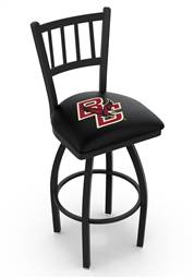 Boston College 30" Swivel Bar Stool with Black Wrinkle Finish  