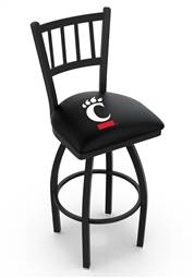 Cincinnati 30" Swivel Bar Stool with Black Wrinkle Finish  