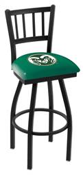 Colorado State 30" Swivel Bar Stool with Black Wrinkle Finish  