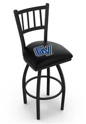 Grand Valley State 30" Swivel Bar Stool with Black Wrinkle Finish  