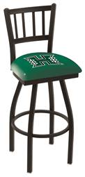 Hawaii 30" Swivel Bar Stool with Black Wrinkle Finish  