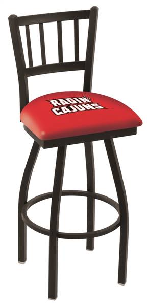 Louisiana-Lafayette 30" Swivel Bar Stool with Black Wrinkle Finish  