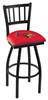 Louisville 30" Swivel Bar Stool with Black Wrinkle Finish  