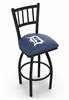 Detroit Tigers 30" Swivel Bar Stool with Black Wrinkle Finish  